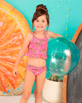 Bikini dos piezas niña cool & dry#color_301-fucsia