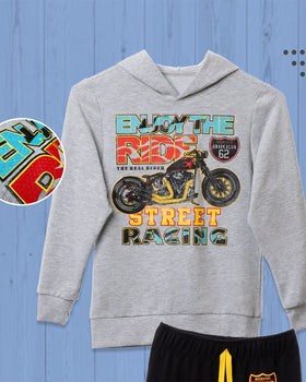 Buzo niño moto enjoy the ride cool & dry#color_711-gris-jaspe