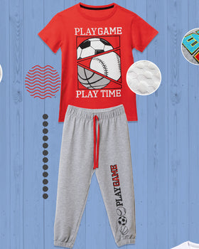 Conjunto niño playtime cool & dry#color_302-rojo