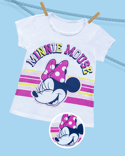 Camiseta manga corta niña Minnie Cool & Dry#color_000-blanco