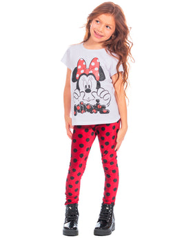 Conjunto niña camiseta + Leggings Minnie#color_302-rojo