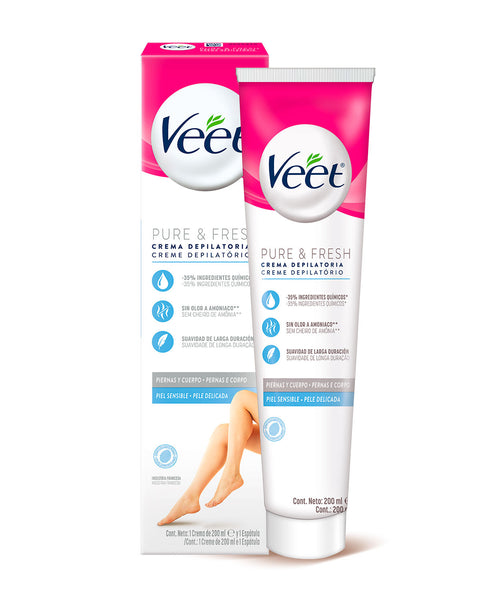 Veet® crema depilatoria corporal piel sensible 2 unds x 100ml#color_100-sin-color