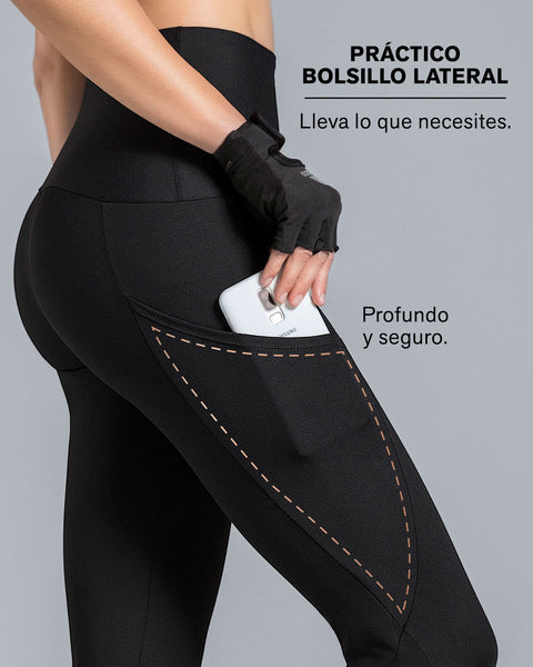 Capri de control en abdomen y muslos con bolsillo lateral y tecnología copper#all_variants