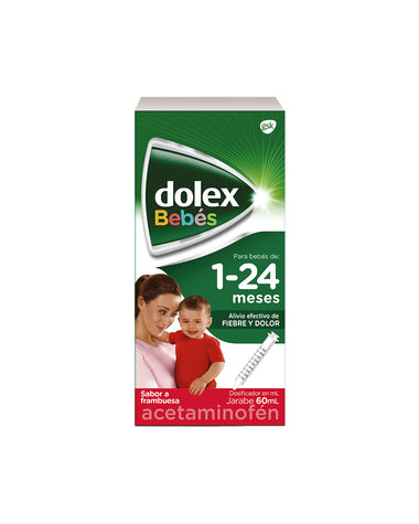 Dolex bebés alivio fiebre y dolor sabor frambuesa 60 ml#color_bebes