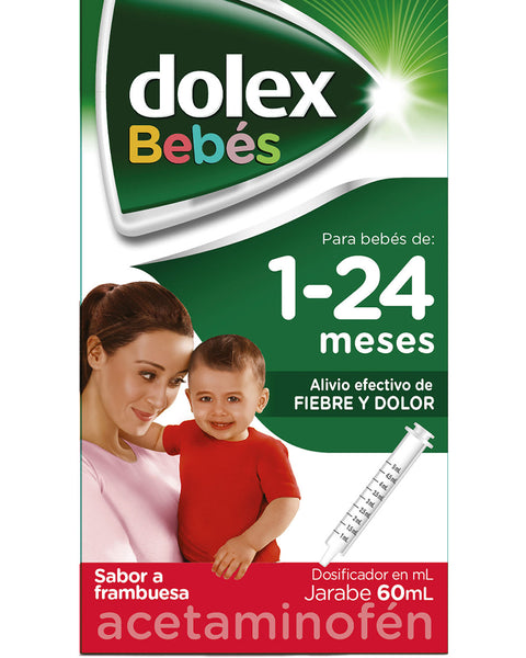 Dolex bebés alivio fiebre y dolor sabor frambuesa 60 ml#color_bebes