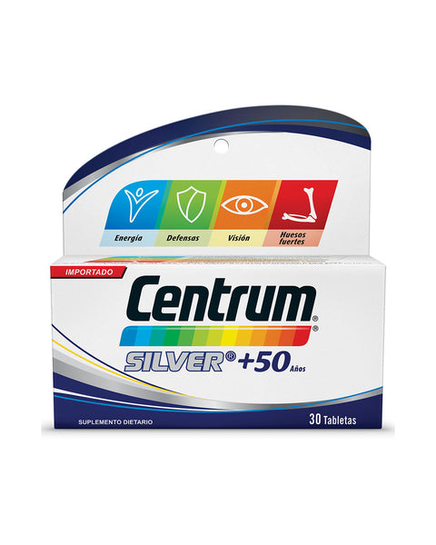 Centrum silver + 50  años energía y defensas x 30 tabs#color_silver