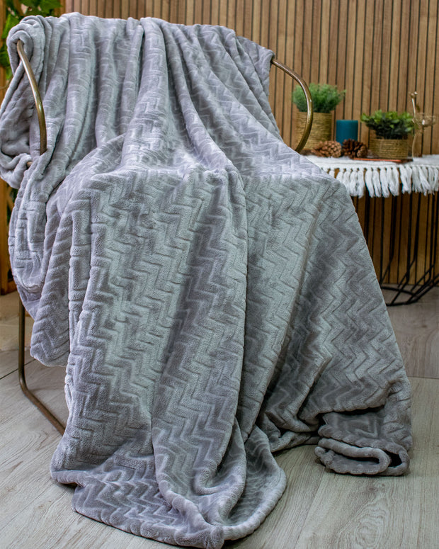 Cobija cama doble en fleece La Mia Stanza#color_711-gris-medio