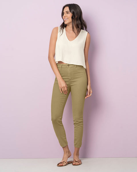 Jean skinny de silueta ajustada#color_172-verde