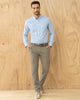 Pantalón texas silueta semi ajustada#color_245-gris-claro