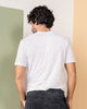 Camiseta manga corta con estampado localizado y cuello redondo#color_038-blanco