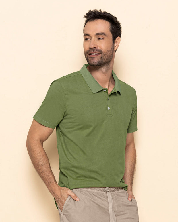 Camiseta tipo polo en jersey#color_068-verde-oliva