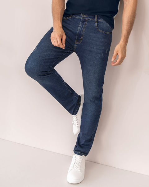 Jean silueta slim para hombre#color_052-azul-medio