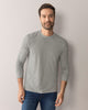 Camiseta masculina manga larga cuello redondo#color_717-gris-claro