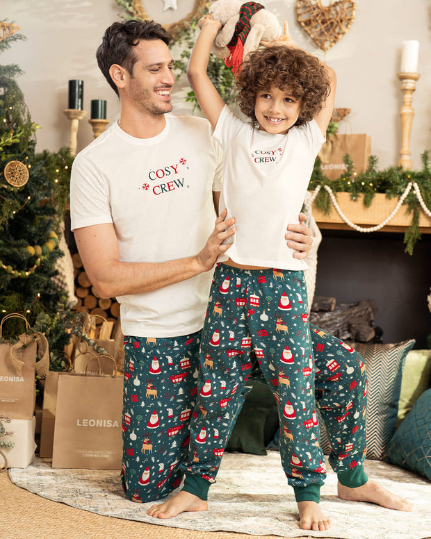 Camiseta manga corta de pijama navidad para hombre