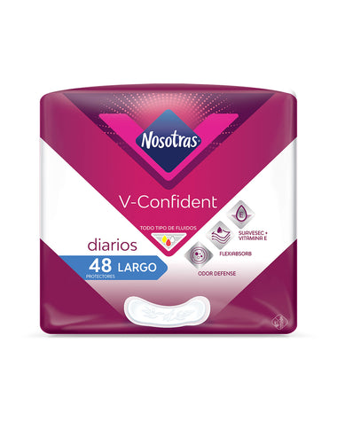 Protectores nosotras v-confident largo x 48und#color_v-confident