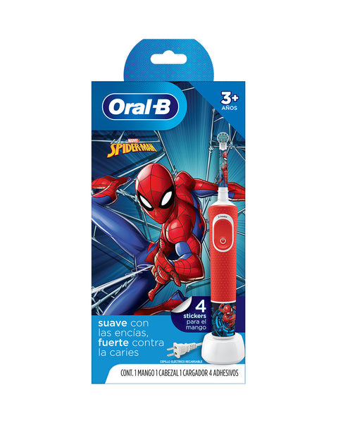 Cepillo Dental Eléctrico Recargable para Niños Oral B#color_001-marvel-spider-man