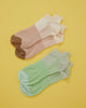 Calcetines tobilleros x2 bloques de colores#color_s01-surtido-rosado-verde