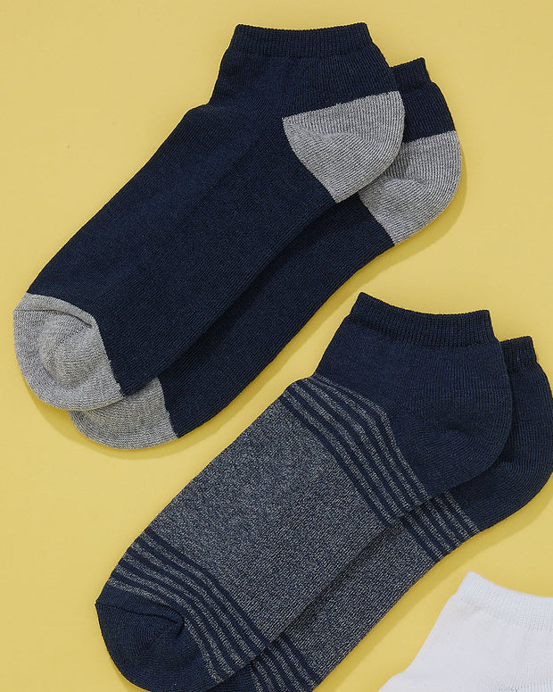 Calcetines tobillero deportivos x 3 masculino pointt#color_s02-surtido-azul-gris-blanco