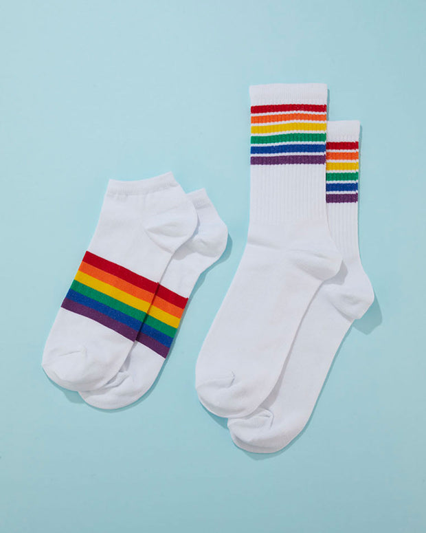 Px2 calcetines caña larga y tobillera femeninos#color_s01-surtido-blanco