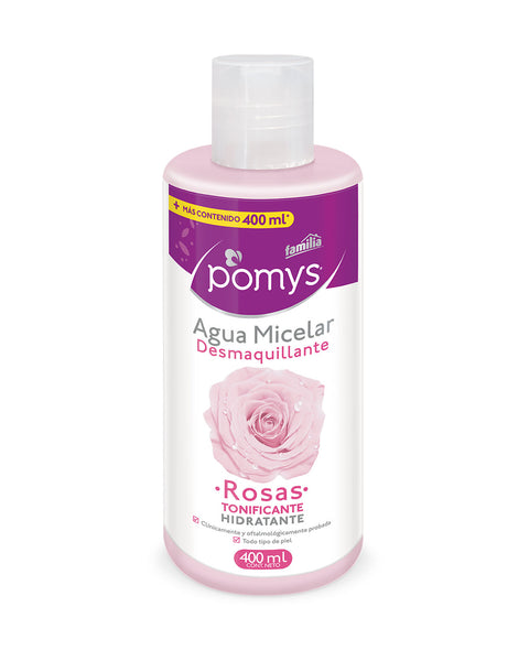 Agua micelar de rosas pomys x 400 ml#color_rosas