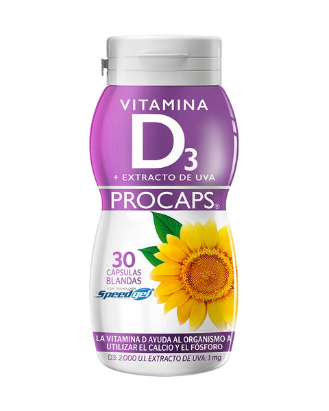 Vit d3 + extracto de uva frasco x30 cápsulas líquidas#color_sin-color