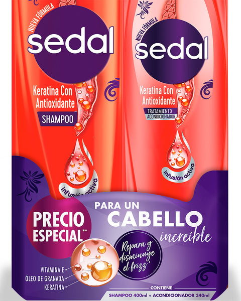 Sedal shampoo 400 ml + acondicionador 340 ml#color_001-keratina