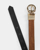 Cinturón femenino doble faz puntera triangular velez#color_028-combinado-negro-cafe